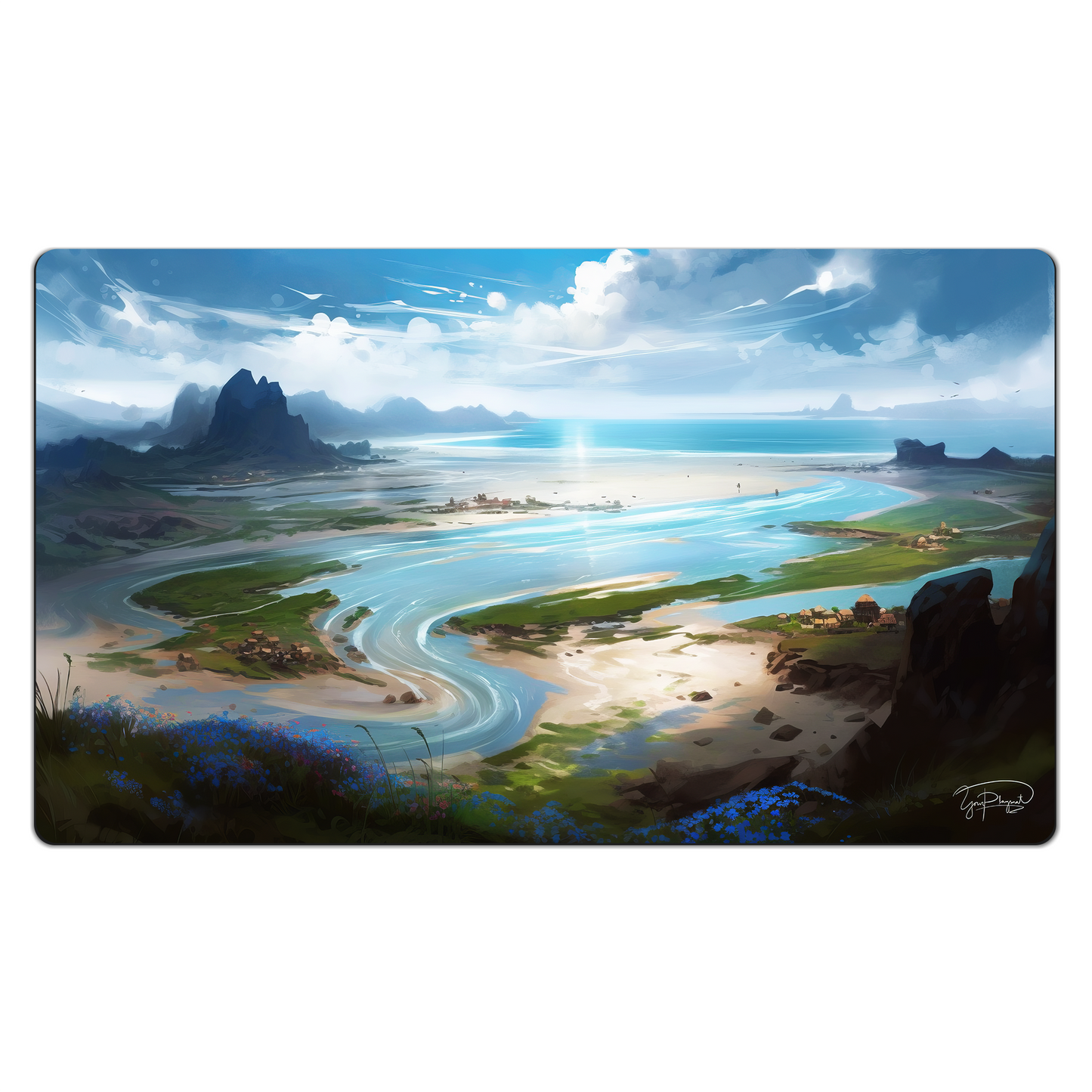 The Island of Rendered Waters Playmat