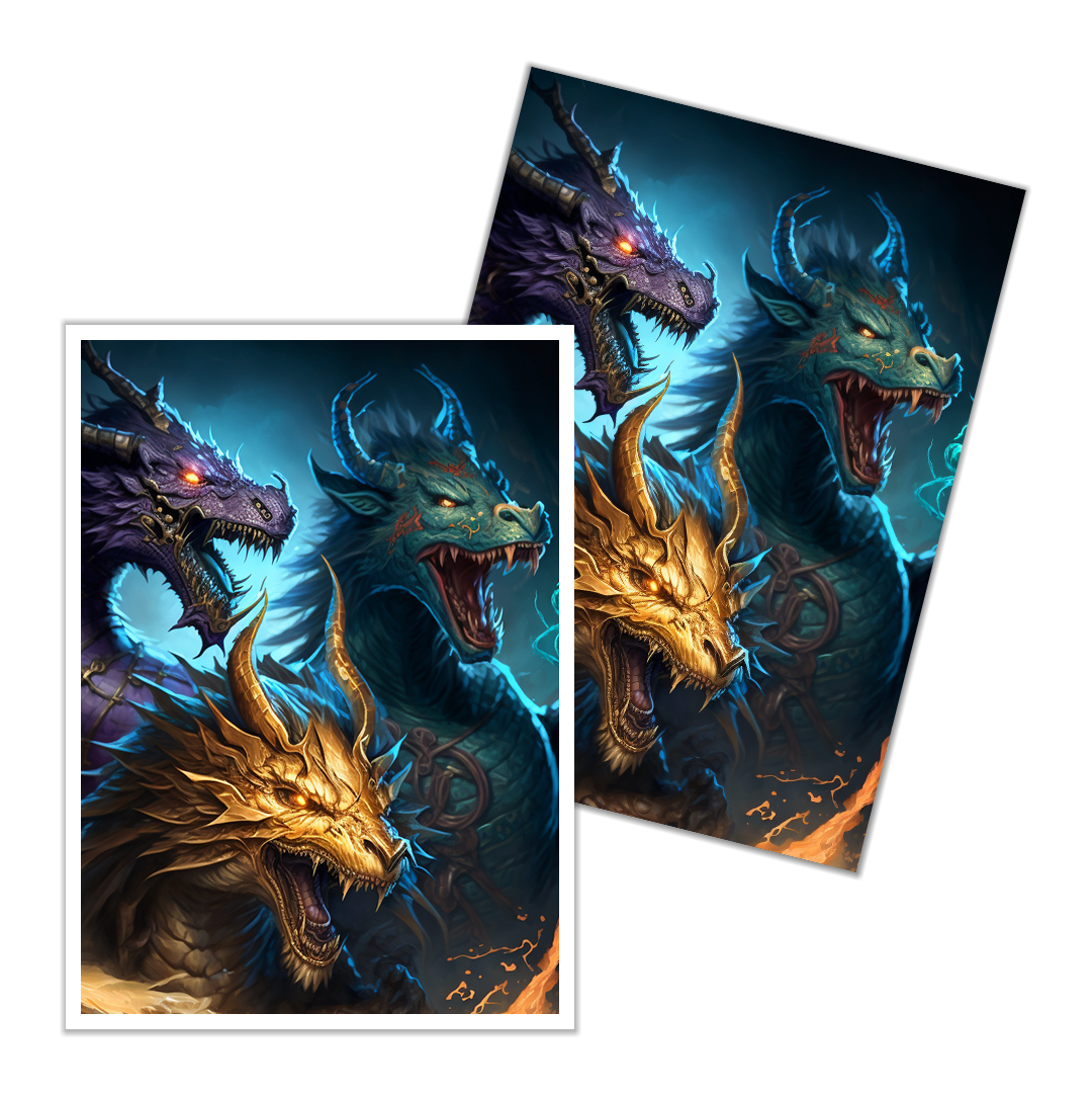 The Tri-Elemental Dragon Card Sleeves
