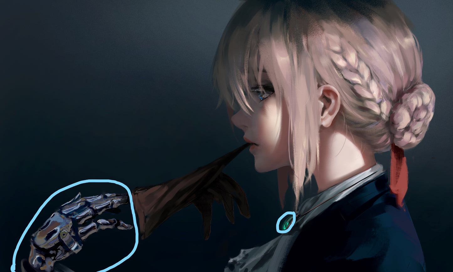 Foiling additional marked details