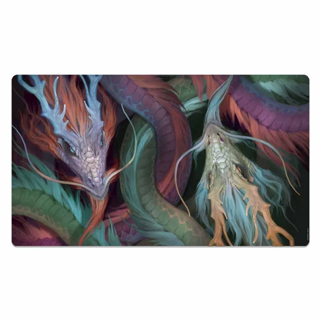 Pastel Hued Magical Dragons Mouse Pad