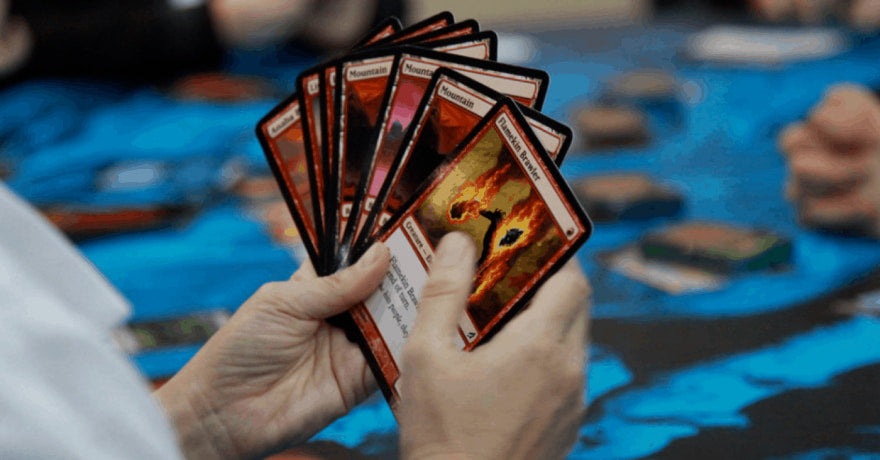 mtg deck with flamekin brawler