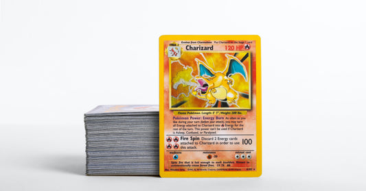 Charizard pokemon card close up view