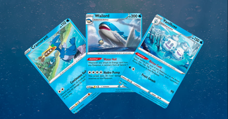 water-based Pokémon cards