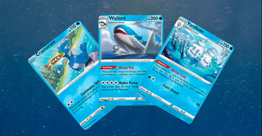 water-based Pokémon cards