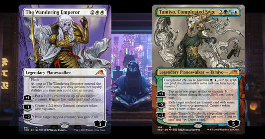 The Wandering Emperor And Tamiyo, Compleated Sage Cards