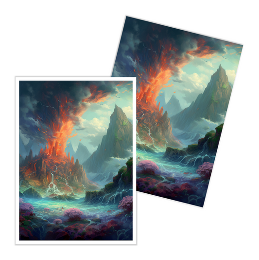 Fire Beneath the Coral Card Sleeves