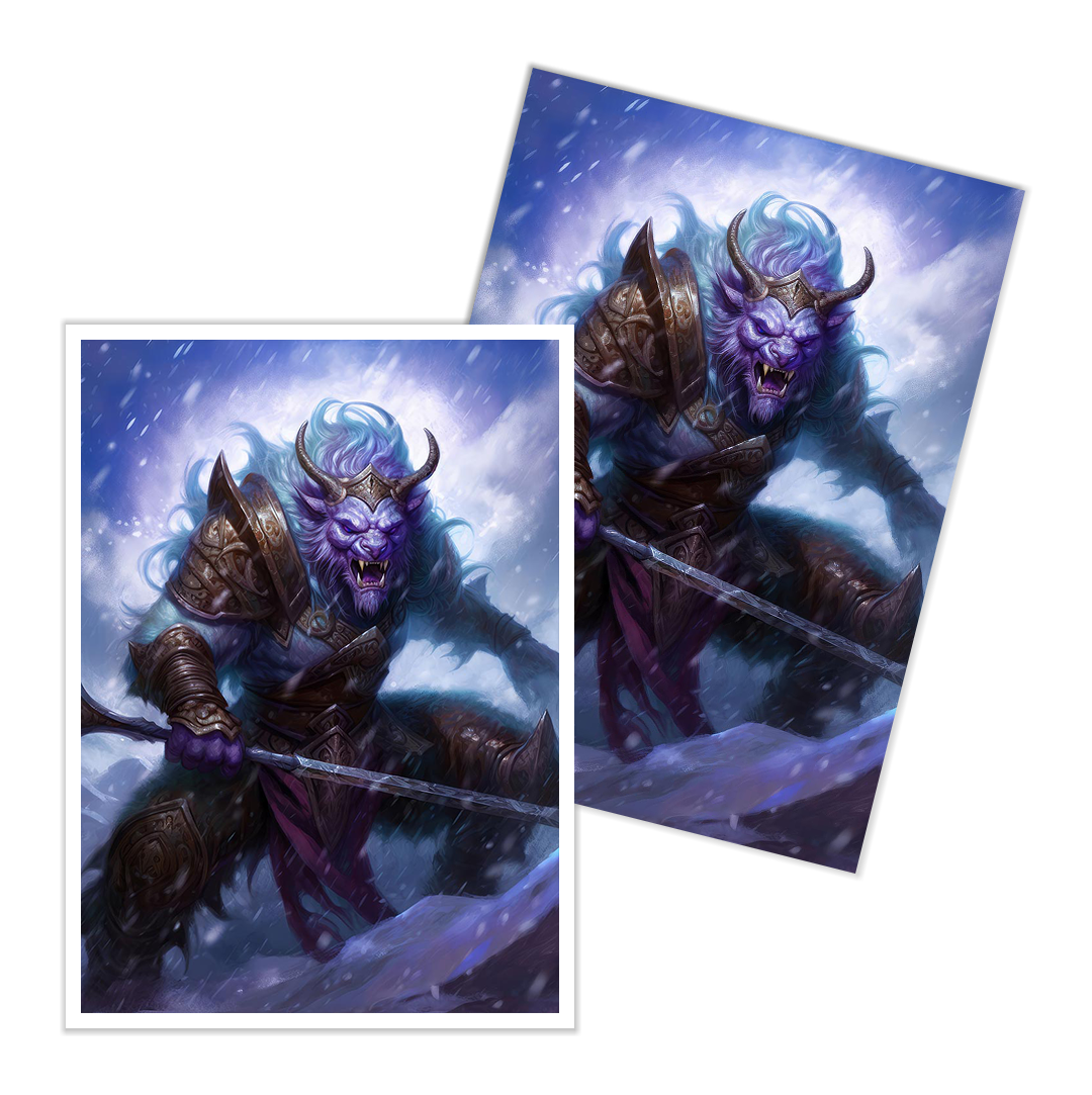 Horned Snow Stalker Card Sleeves