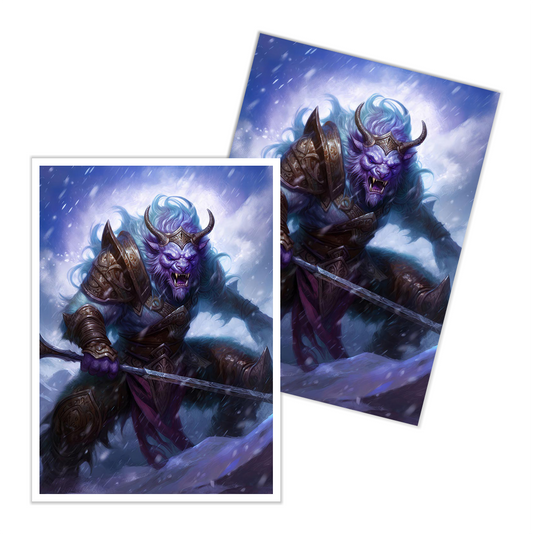 Horned Snow Stalker Card Sleeves