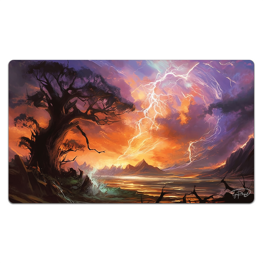 Lightning's Fury: Illuminating Storm Playmat