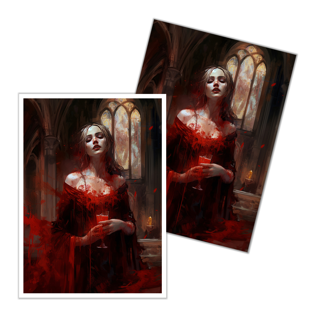 Vampire Queen's Crimson Vow Card Sleeves