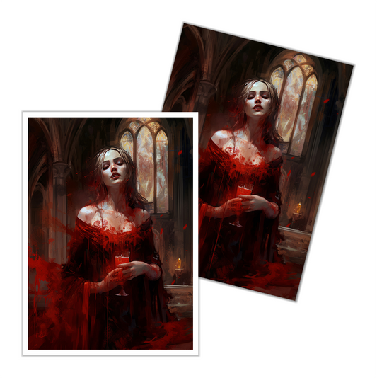 Vampire Queen's Crimson Vow Card Sleeves