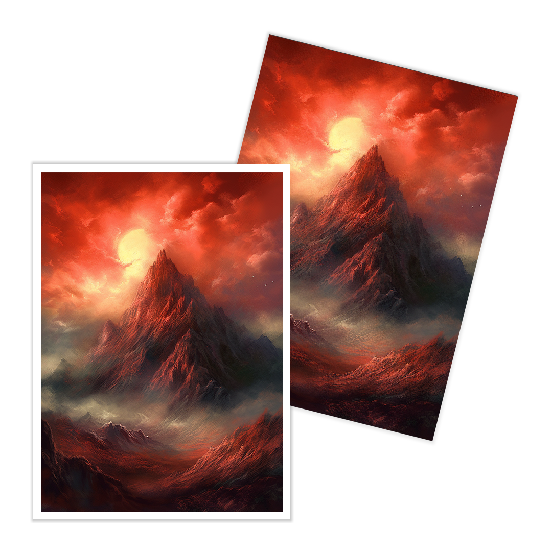 Vermilion Mountain Vista Card Sleeves