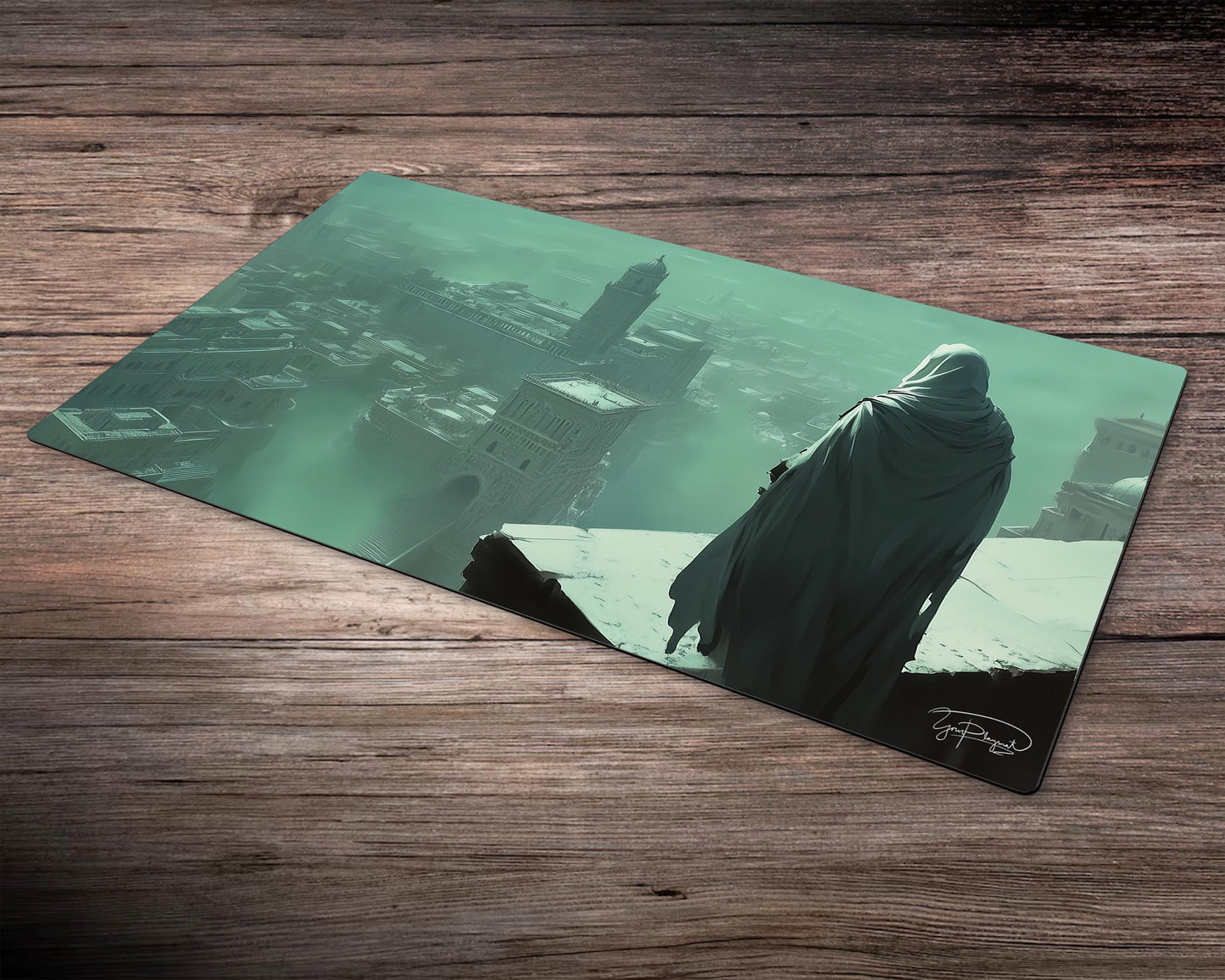 Assassin's Creed Veiled Watcher MTG Playmat - 24"x14" TCG OCG Board Game Mat Gift - Premium Desk Mat for Card Game Players and Gaming