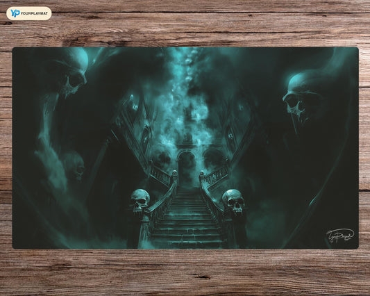 Gloomshroud Manor | Inspired by DuskMourn, MTG Playmat, Flesh and Blood, FaB, MTG, TCG Halloween - 24" x 14" inches
