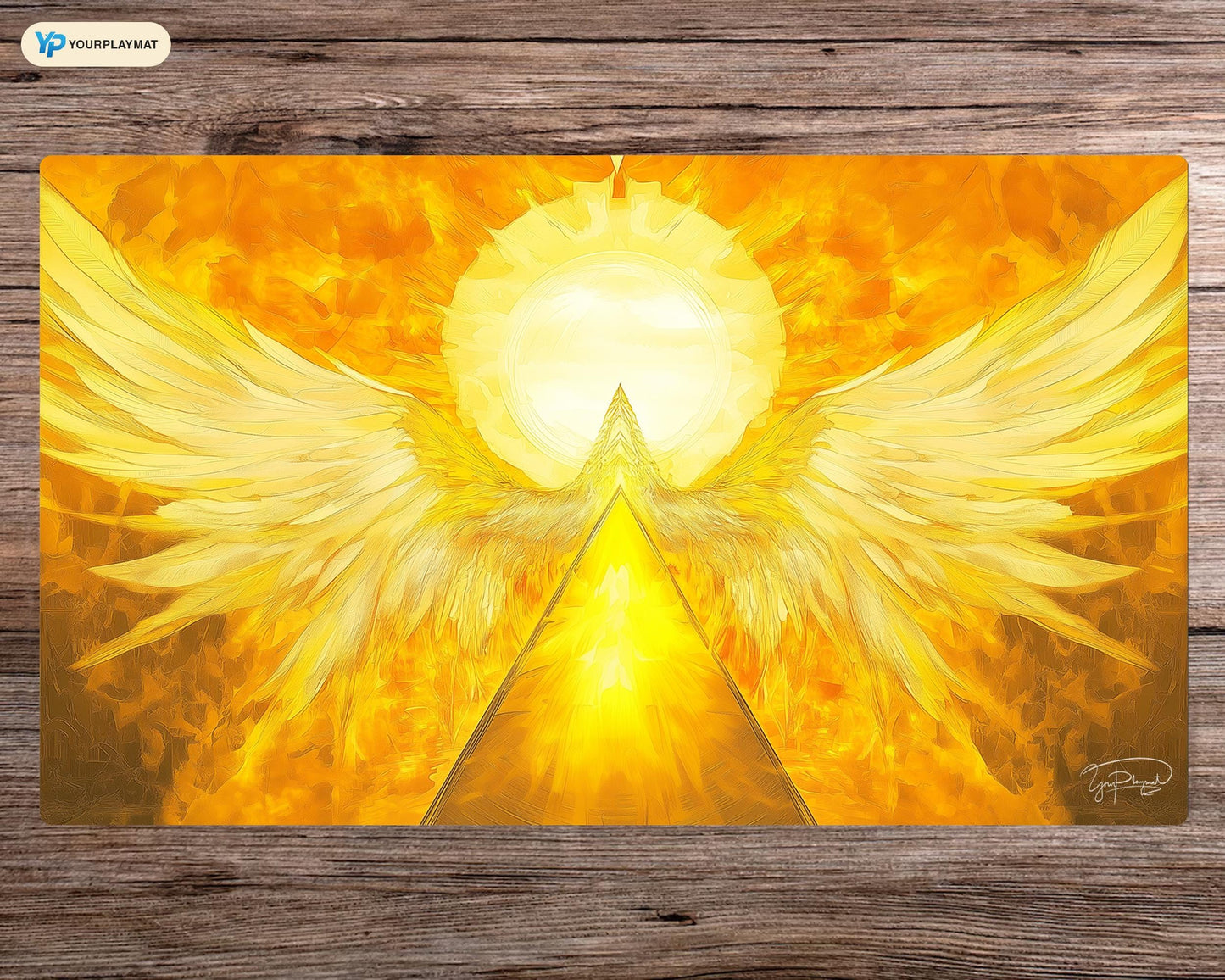 Divine Ascension Yu-Gi-Oh! Playmat - Board Game Mat for TCG - Premium Desk Mat for Card Game Players and Gaming