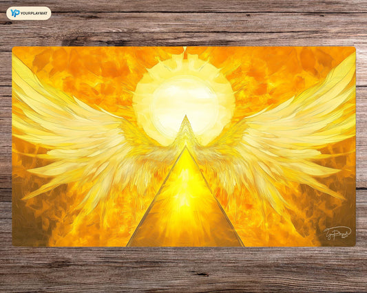Divine Ascension Yu-Gi-Oh! Playmat - Board Game Mat for TCG - Premium Desk Mat for Card Game Players and Gaming