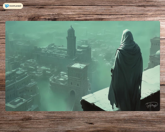 Assassin's Creed Veiled Watcher MTG Playmat - 24"x14" TCG OCG Board Game Mat Gift - Premium Desk Mat for Card Game Players and Gaming