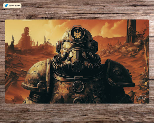 Fallout Sentinel - Main Screen - 24"x14" (600 x 350 mm) - Zoned Playmat MTG with stitched edges