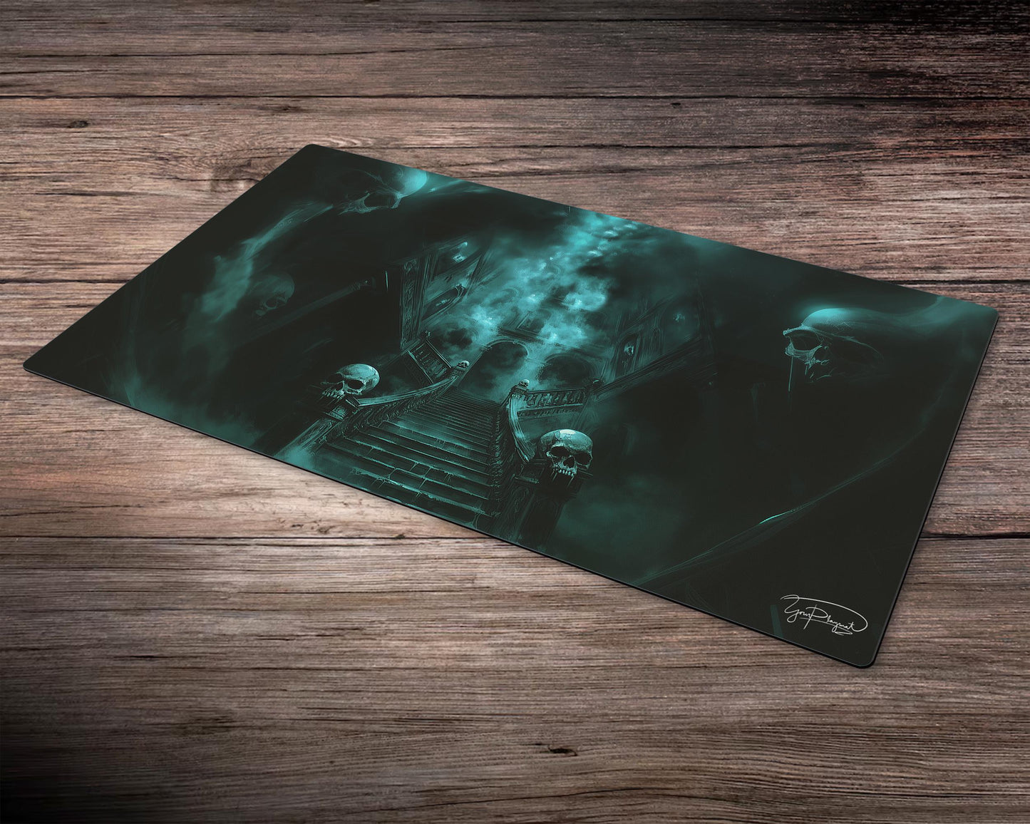 Gloomshroud Manor | Inspired by DuskMourn, MTG Playmat, Flesh and Blood, FaB, MTG, TCG Halloween - 24" x 14" inches