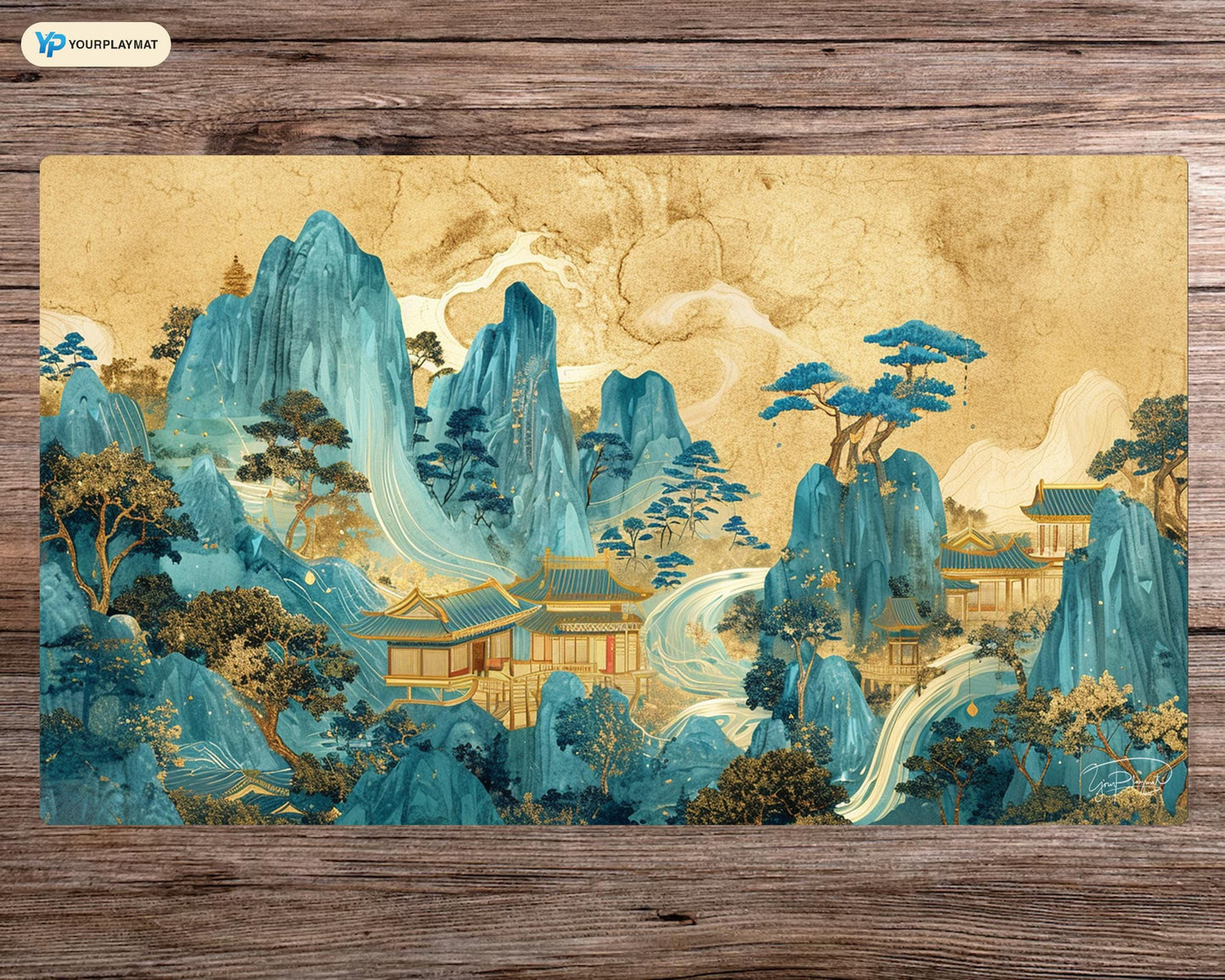 Ethereal Mountain Temple Yu-Gi-Oh! Playmat - Board Game Mat for TCG - Premium Desk Mat for Card Game Players and Gaming