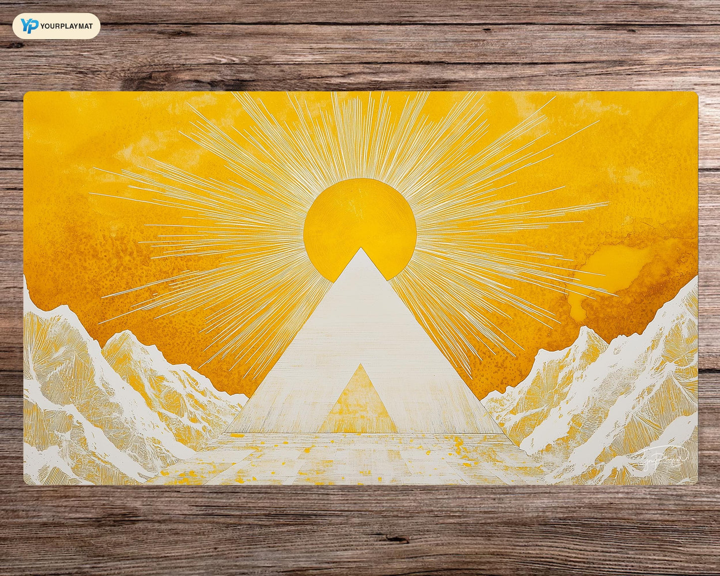 Solar Pinnacle Yu-Gi-Oh! Playmat - Board Game Mat for TCG - Premium Desk Mat for Card Game Players and Gaming
