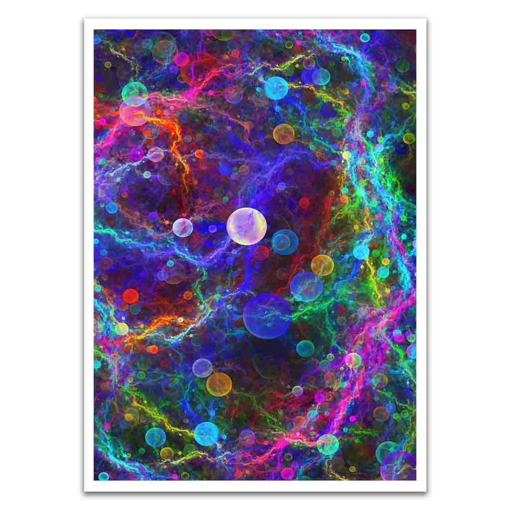 Colorful Spectrum Spheres Card Sleeves