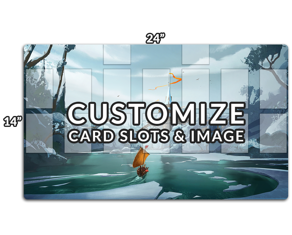 Custom Playmat With Clear Card Zones