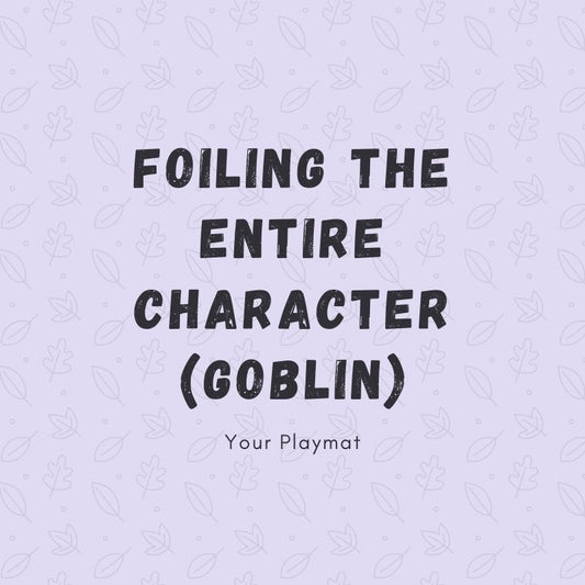 Adding foil to large character