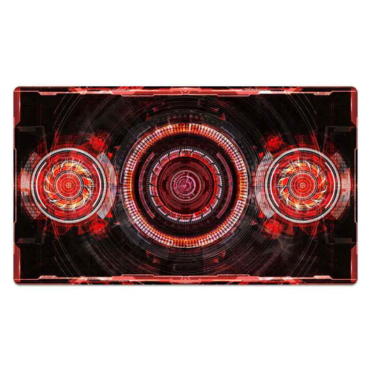 Coral Red Cyberpunk Machine Mouse Pad