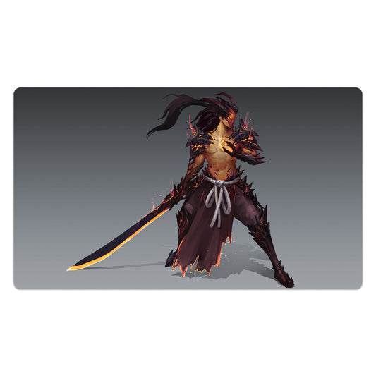 Flamed Samurai Playmat