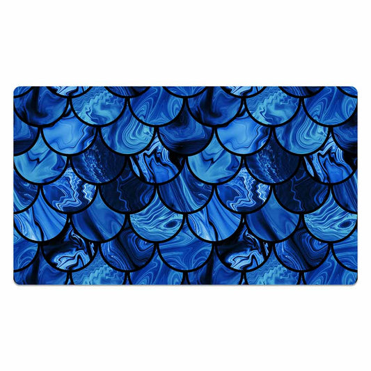 Mermaid's Tail Blue Strata Liquid Mouse Pad