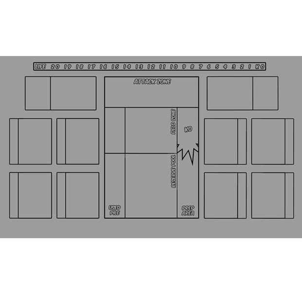 Custom Playmat With Card Zones