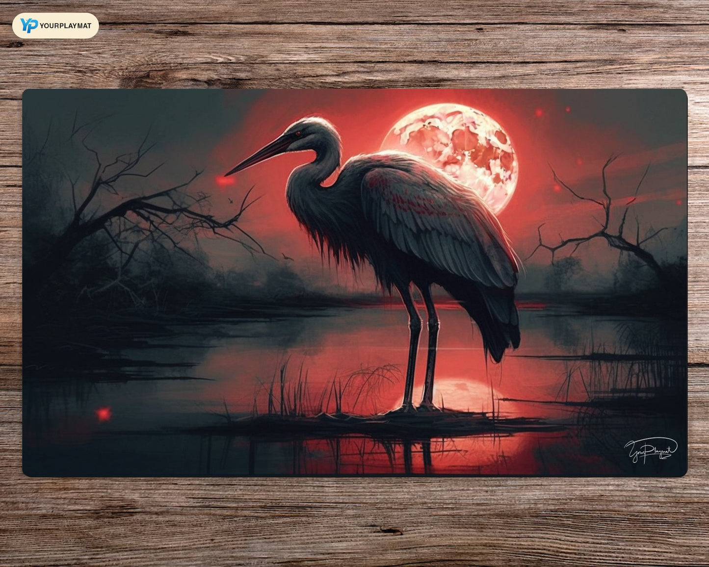 Avian Sentinel - MTG Spielmatte - 24 x 14 inches - MTG Geschenke - MTG Zubehör - Magie Tischmatte