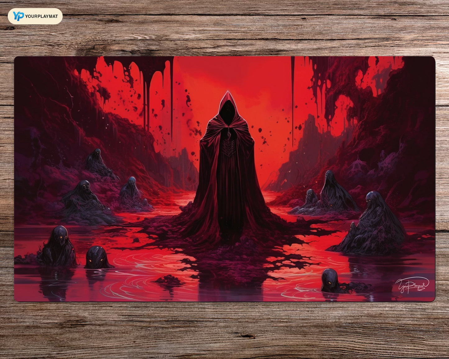 Bloodstained Altar - MTG Spielmatte - 24 x 14 inches - MTG Geschenke - MTG Zubehör - Magie Tischmatte