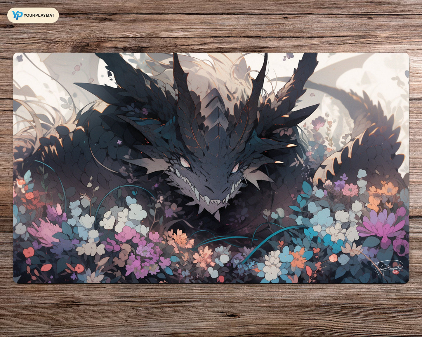 Floral Guardian   - MTG Spielmatte - 24 x 14 inches - MTG Geschenke - MTG Zubehör - Magie Tischmatte