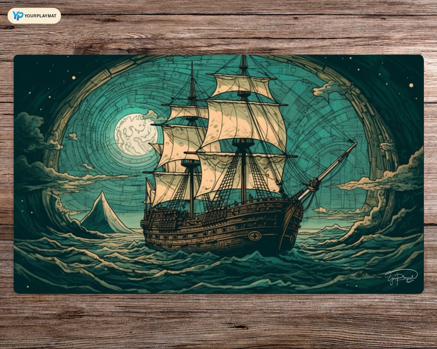 Navigating the Unknown - MTG Spielmatte - 24 x 14 inches - MTG Geschenke - MTG Zubehör - Magie Tischmatte