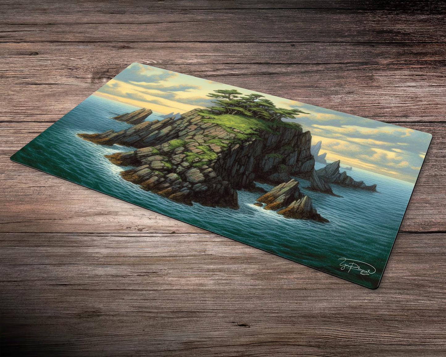 Isle of the Tides - MTG Spielmatte - 24 x 14 inches - MTG Geschenke - MTG Zubehör - Magie Tischmatte