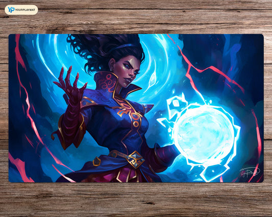 Arcane Electromancer Discharge - MTG Spielmatte - 24 x 14 inches - MTG Geschenke - MTG Zubehör - Magie Tischmatte