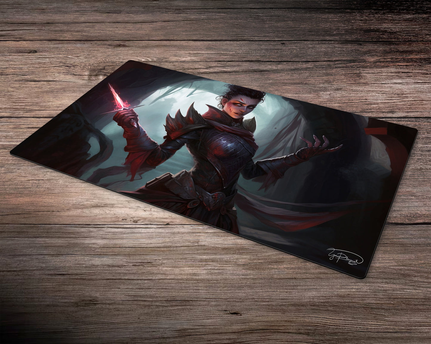Bloodstained Blade - MTG Spielmatte - 24 x 14 inches - MTG Geschenke - MTG Zubehör - Magie Tischmatte
