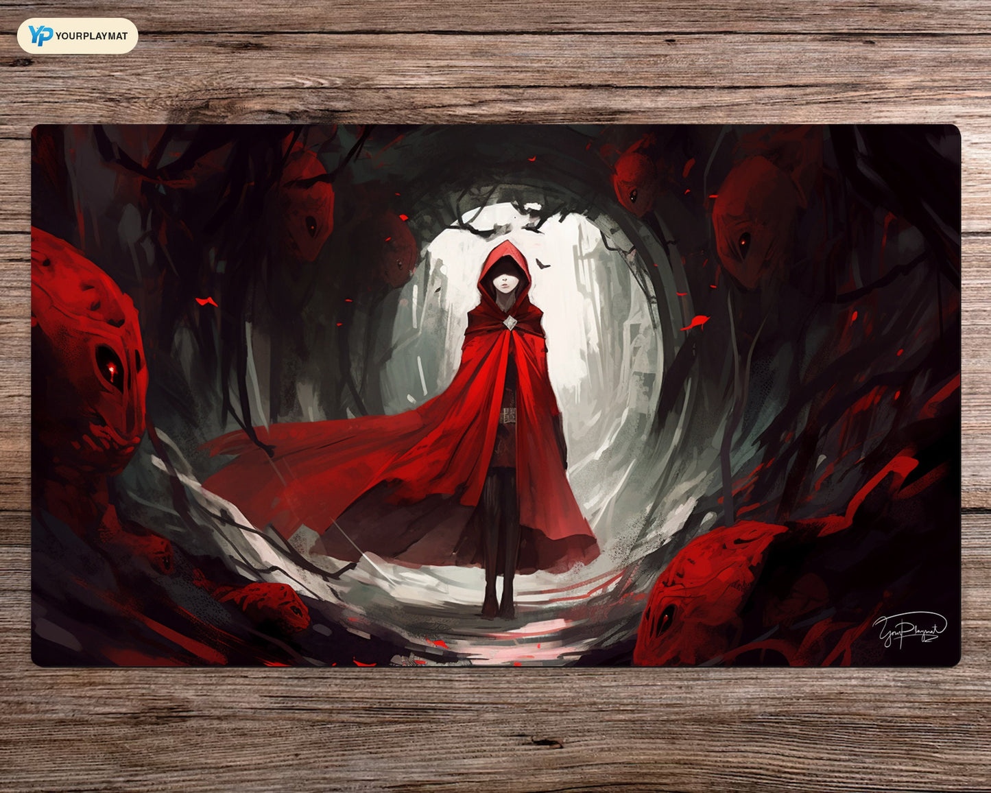 Curse of the Dark Tunnel - MTG Spielmatte - 24 x 14 inches - MTG Geschenke - MTG Zubehör - Magie Tischmatte