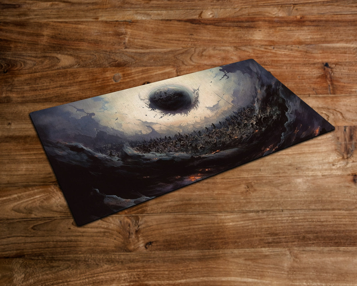 The Infinite Damnation -  MTG Spielmatte - 24 x 14 inches - MTG Geschenke - MTG Zubehör - Magie Tischmatte - Stitched Playmat