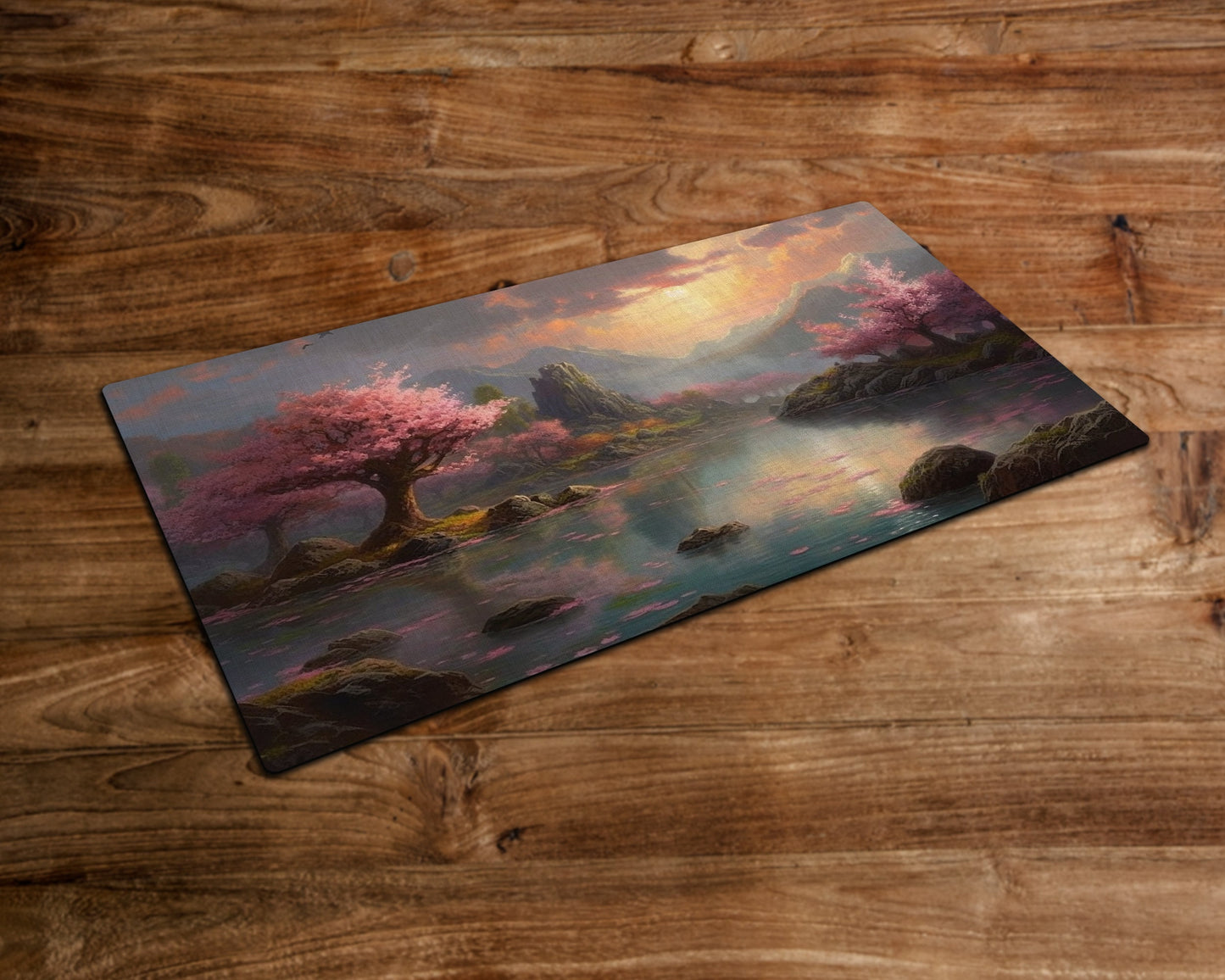 The Reflections of Serenity - MTG Playmat - 24 x 14 inches - MTG Gifts - Magic The Gathering Gifts - Stitched Playmat