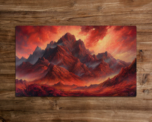 The Volcanic Colossus - MTG Playmat - 24 x 14 inches -Playmat for TCG - Handcrafted