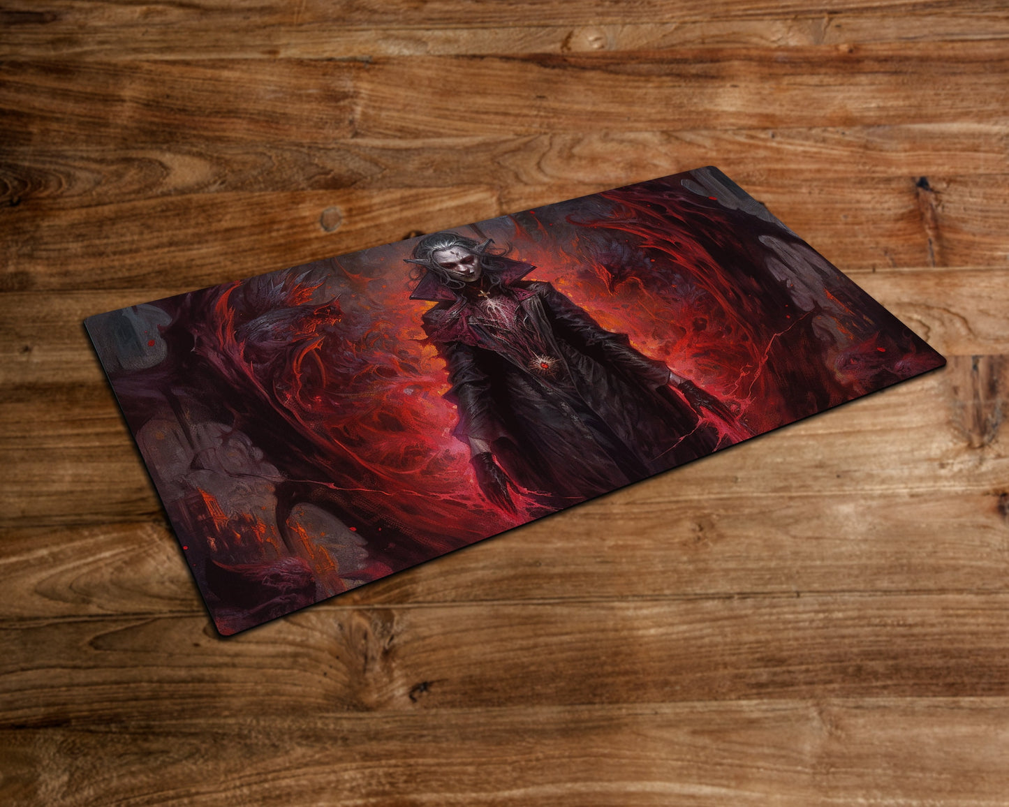 Twilight Blood Vampire -  MTG Spielmatte - 24 x 14 inches - MTG Geschenke - MTG Zubehör - Magie Tischmatte - Stitched Playmat