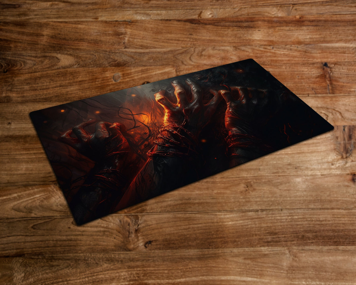 Undead Shackles - MTG Playmat - 24 x 14 inches -Playmat for TCG - Handcrafted