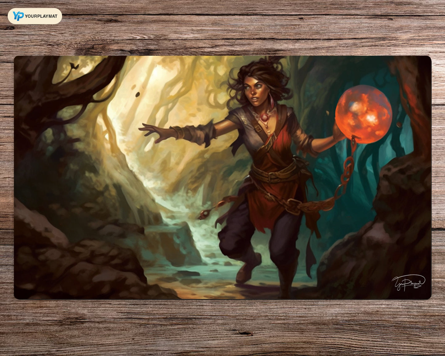 Jewel of the Jungle - MTG Spielmatte - 24 x 14 inches - MTG Geschenke - MTG Zubehör - Magie Tischmatte