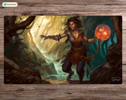 Jewel of the Jungle - MTG Spielmatte - 24 x 14 inches - MTG Geschenke - MTG Zubehör - Magie Tischmatte