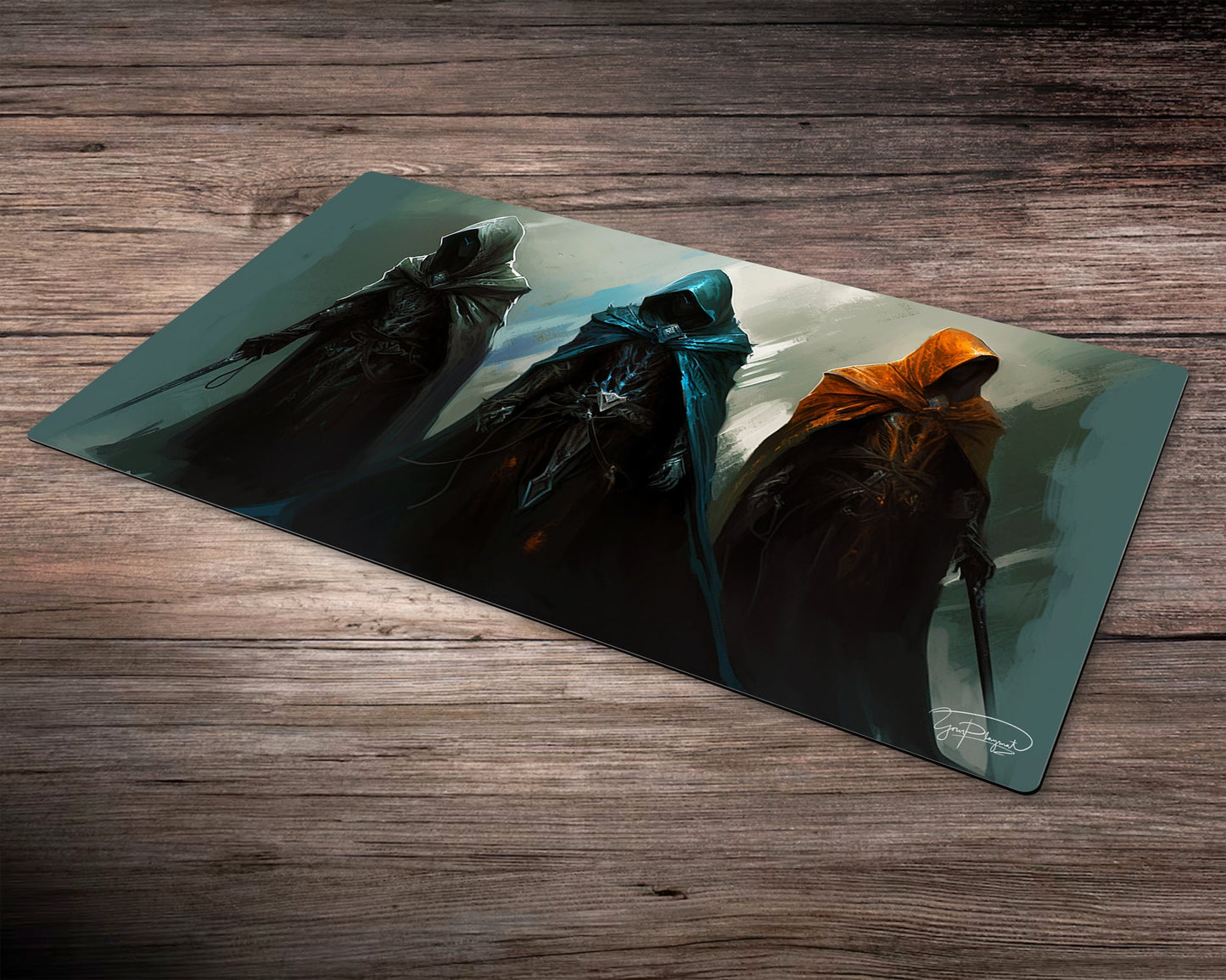 Cold Convergence of Hooded Adventurers  - MTG Spielmatte - 24 x 14 inches - MTG Geschenke - MTG Zubehör - Magie Tischmatte