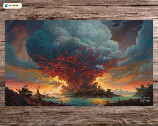Smoky Horizons - MTG Spielmatte - 24 x 14 inches - MTG Geschenke - MTG Zubehör - Magie Tischmatte