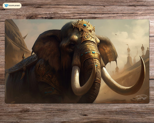 Tusked Behemoth of the Sands - MTG Spielmatte - 24 x 14 inches - MTG Geschenke - MTG Zubehör - Magie Tischmatte
